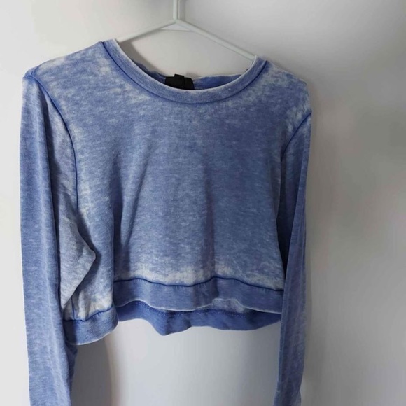 Topshop Cropped Blue Jumper - Picture 1 of 3
